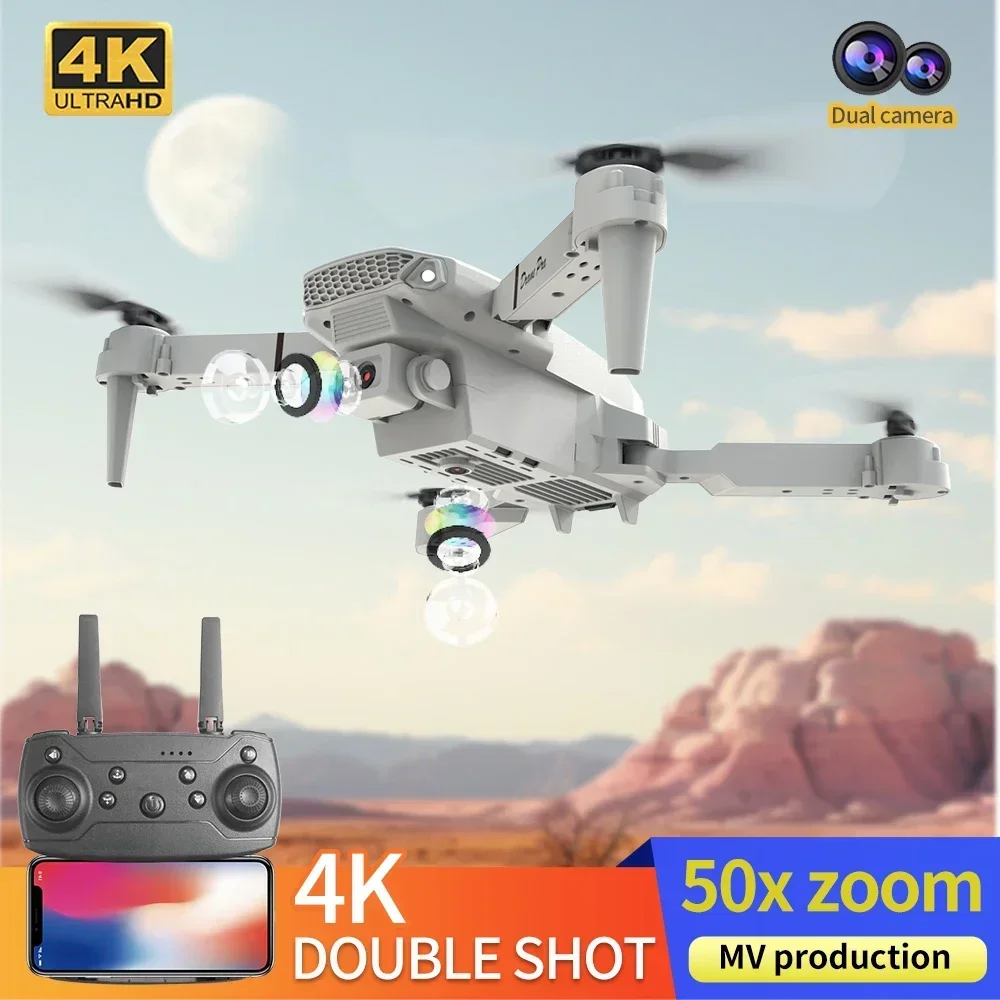 Drone Kit Tricopter - 4K HD Camera E88 Mini Drone