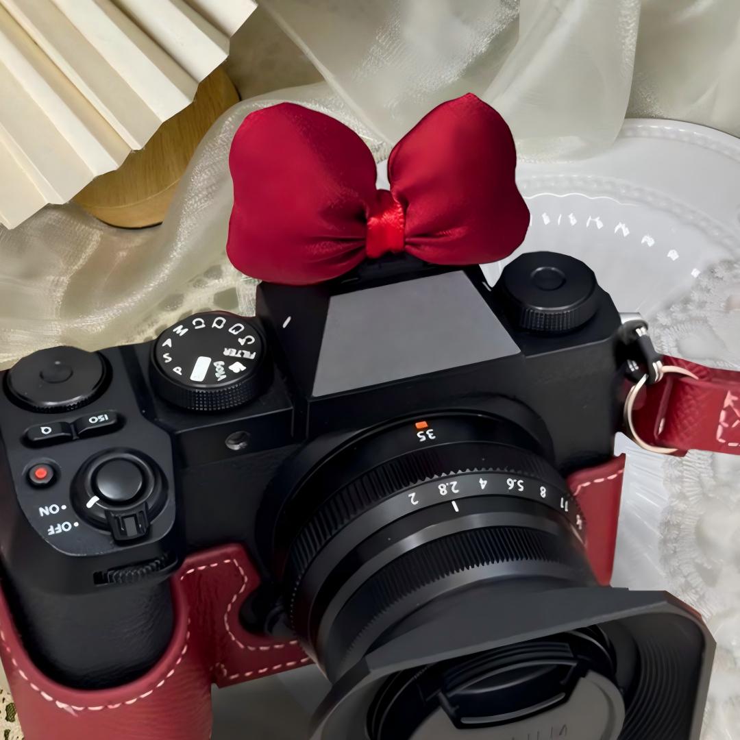 Cute DIY Bow Camera Hot Shoe C - Canon Camera Eos R50 ulasan dan harga